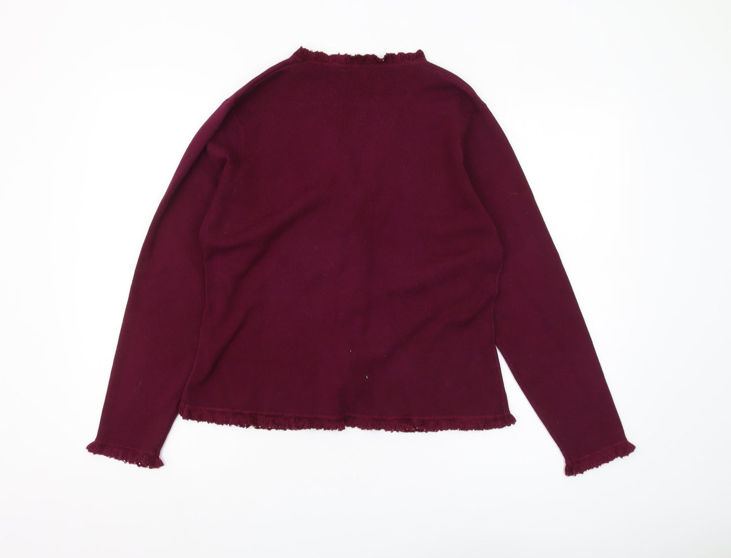 Womens UK Size L CC Purple Cardigan Jumper