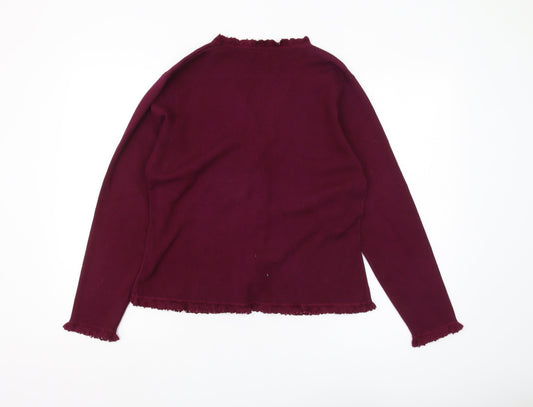 Womens UK Size L CC Purple Cardigan Jumper