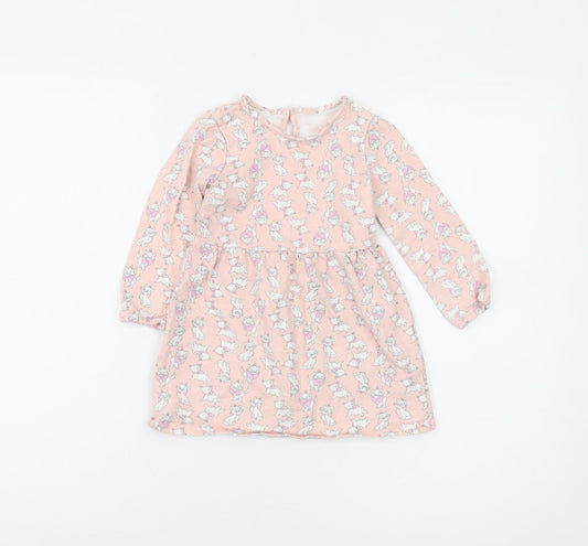 Primark Disney Girls Pink 24 Months A-Line Dress