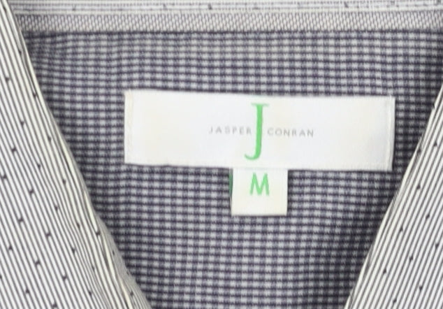 Jasper Conran Men's Grey M Button-Up Cotton Shirt