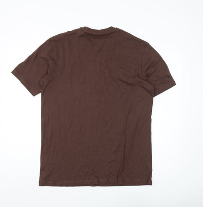 Mens UK Size L Atlas for Men Brown  T-Shirt