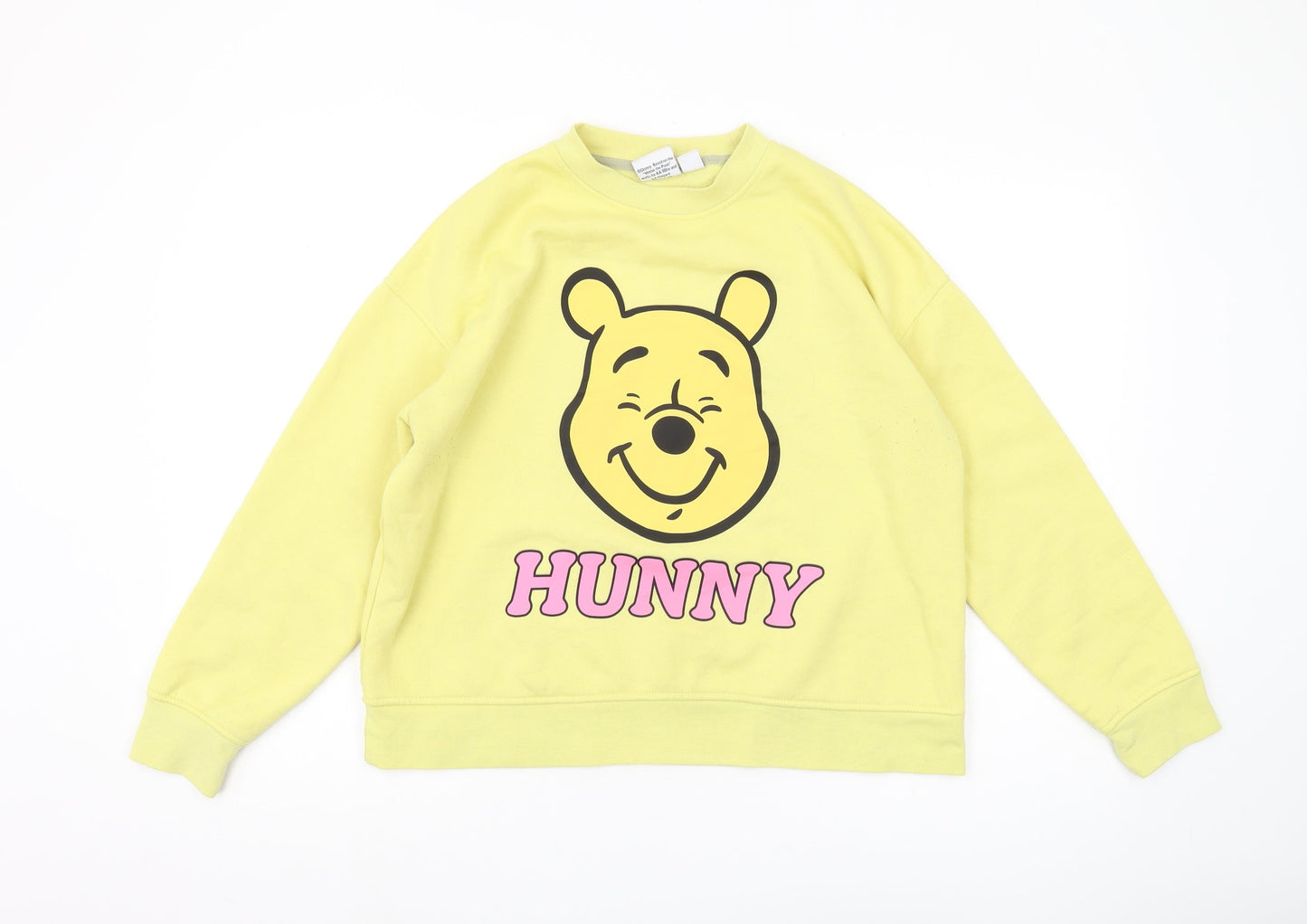Womens UK Size S Disney Yellow Pullover Sweatshirt