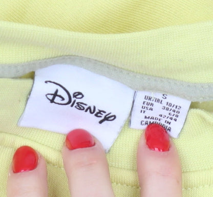 Womens UK Size S Disney Yellow Pullover Sweatshirt