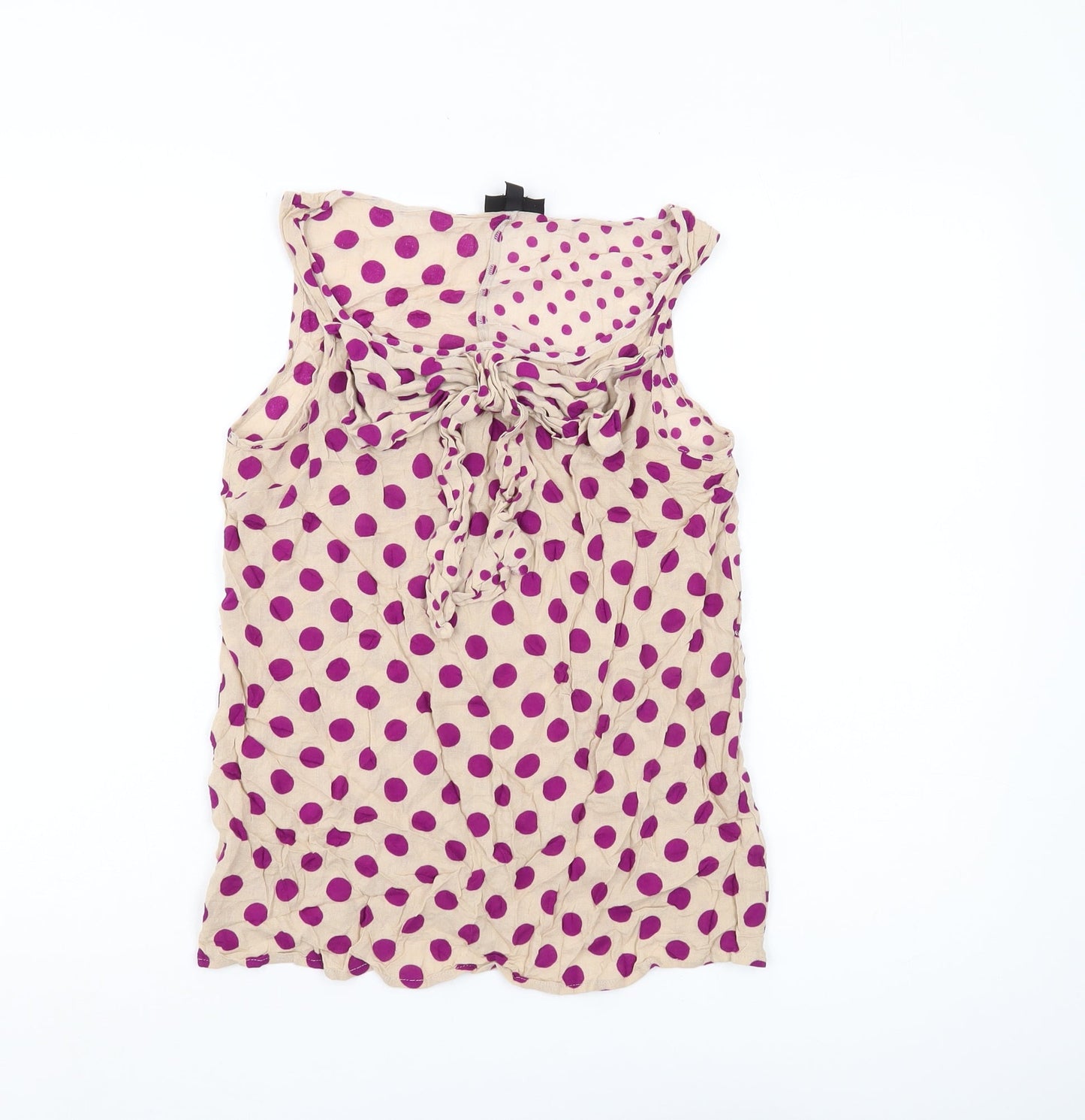 Womens UK Size 6 Topshop Beige Basic Tank