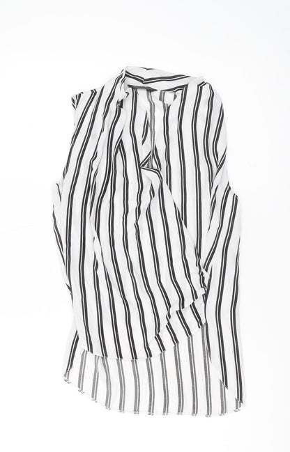 Miss Selfridge Women's Striped Sleeveless Blouse, Size 8