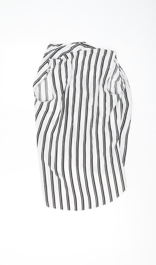 Miss Selfridge Women's Striped Sleeveless Blouse, Size 8