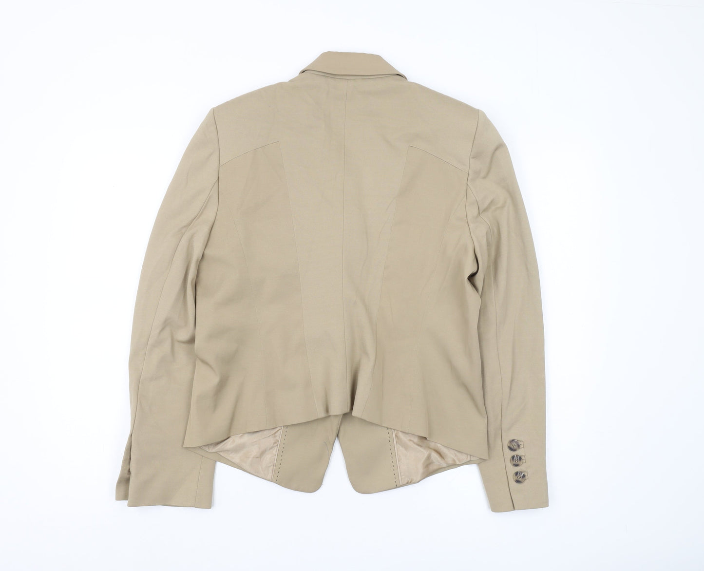 Marks and Spencer Women's Beige Suit Jacket Size 14