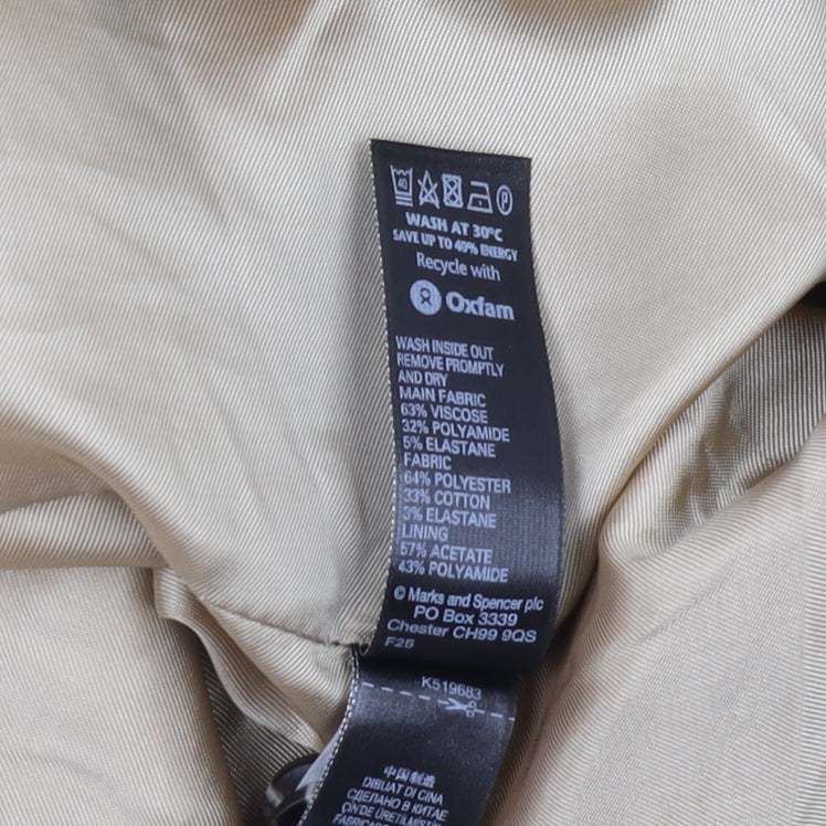 Marks and Spencer Women's Beige Suit Jacket Size 14