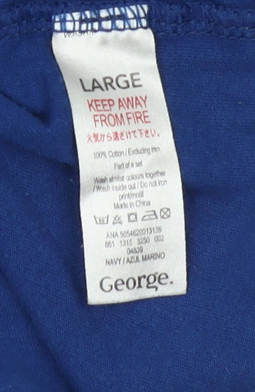 George Men's Blue Christmas Daddy Pig T-Shirt