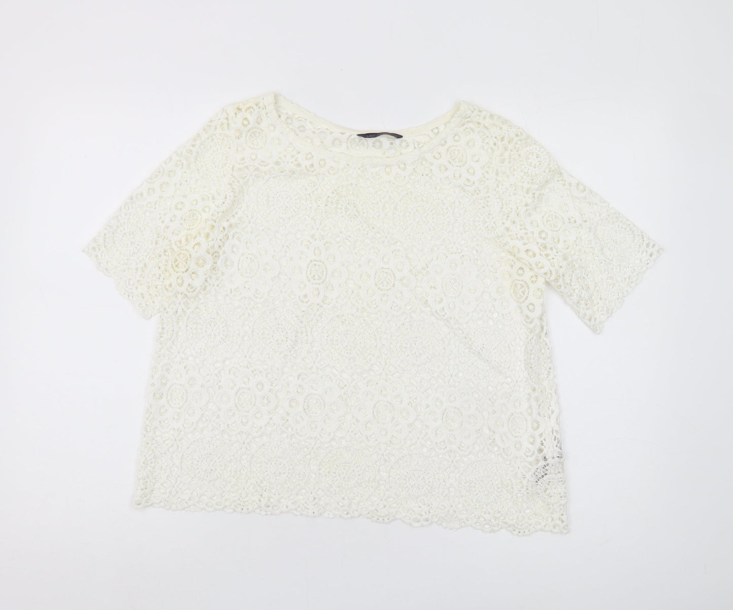 Womens UK Size 14 Marks and Spencer Ivory  Blouse