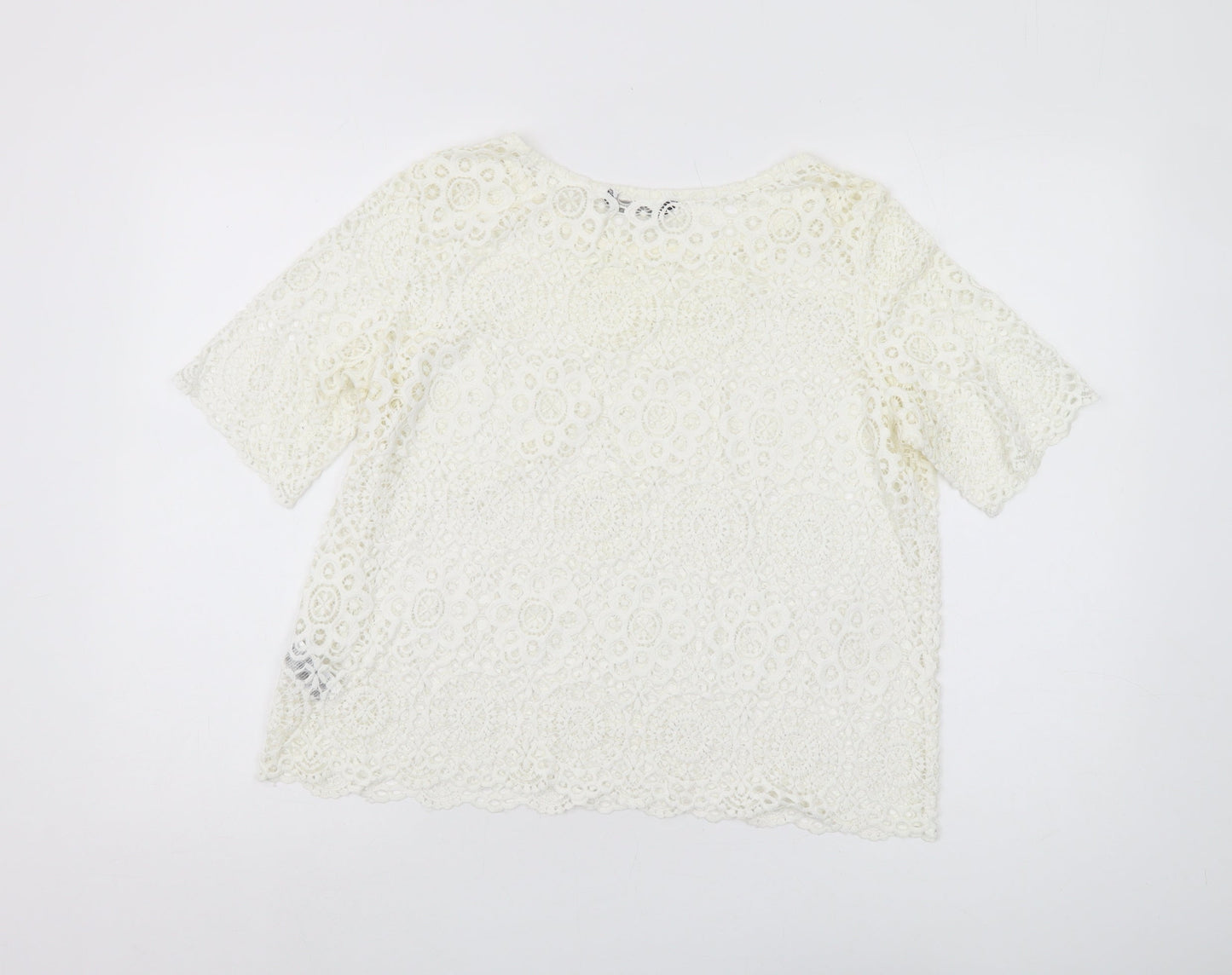 Womens UK Size 14 Marks and Spencer Ivory  Blouse