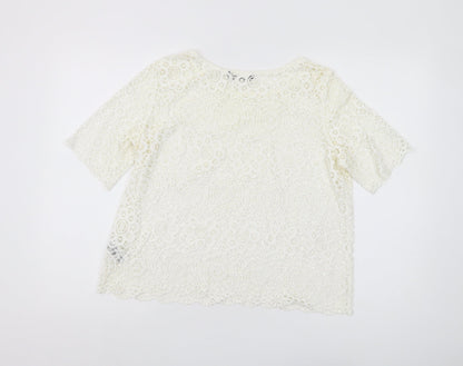 Womens UK Size 14 Marks and Spencer Ivory  Blouse