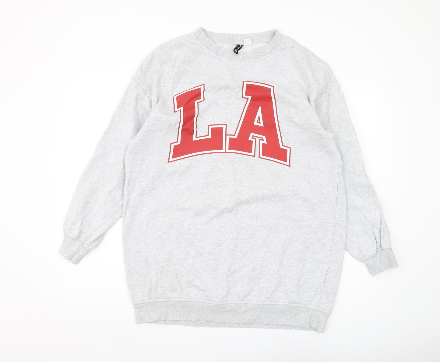 Unisex Adults UK Size S H&M Grey Pullover Sweatshirt