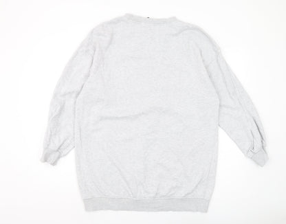 Unisex Adults UK Size S H&M Grey Pullover Sweatshirt
