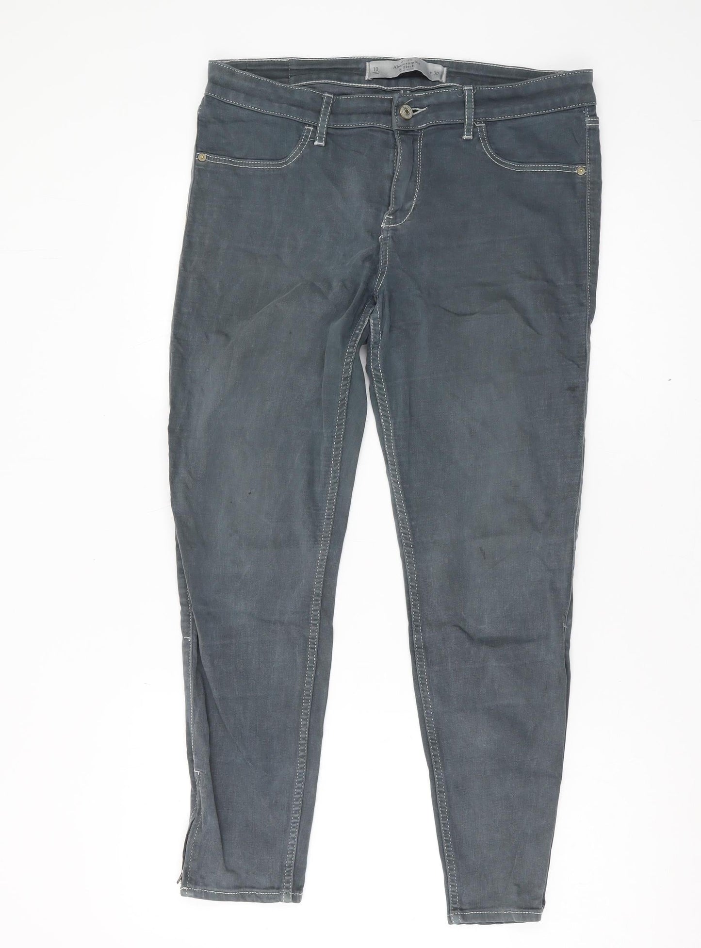 Abercrombie & Fitch Grey Skinny Jeans Women’s Size 10