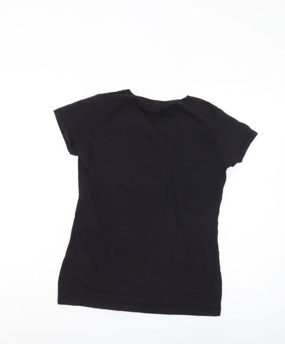 Teens UK Size S Disney Black  T-Shirt