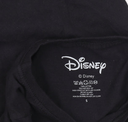 Teens UK Size S Disney Black  T-Shirt