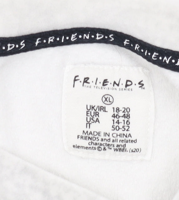 Friends Women's Grey XL Nightshirt