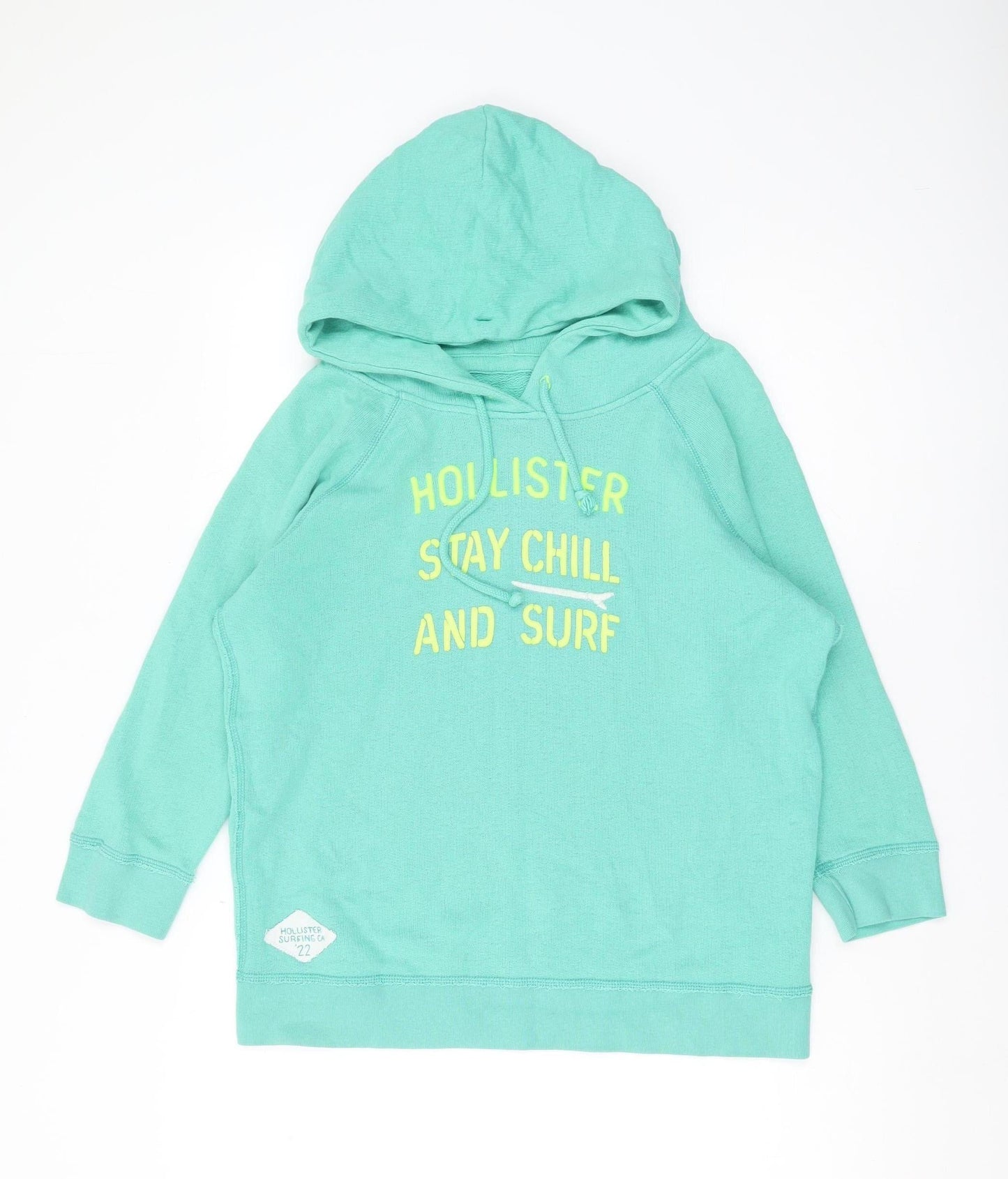 Hollister Women's Green Medium Pullover Hoodie, Graphic Print