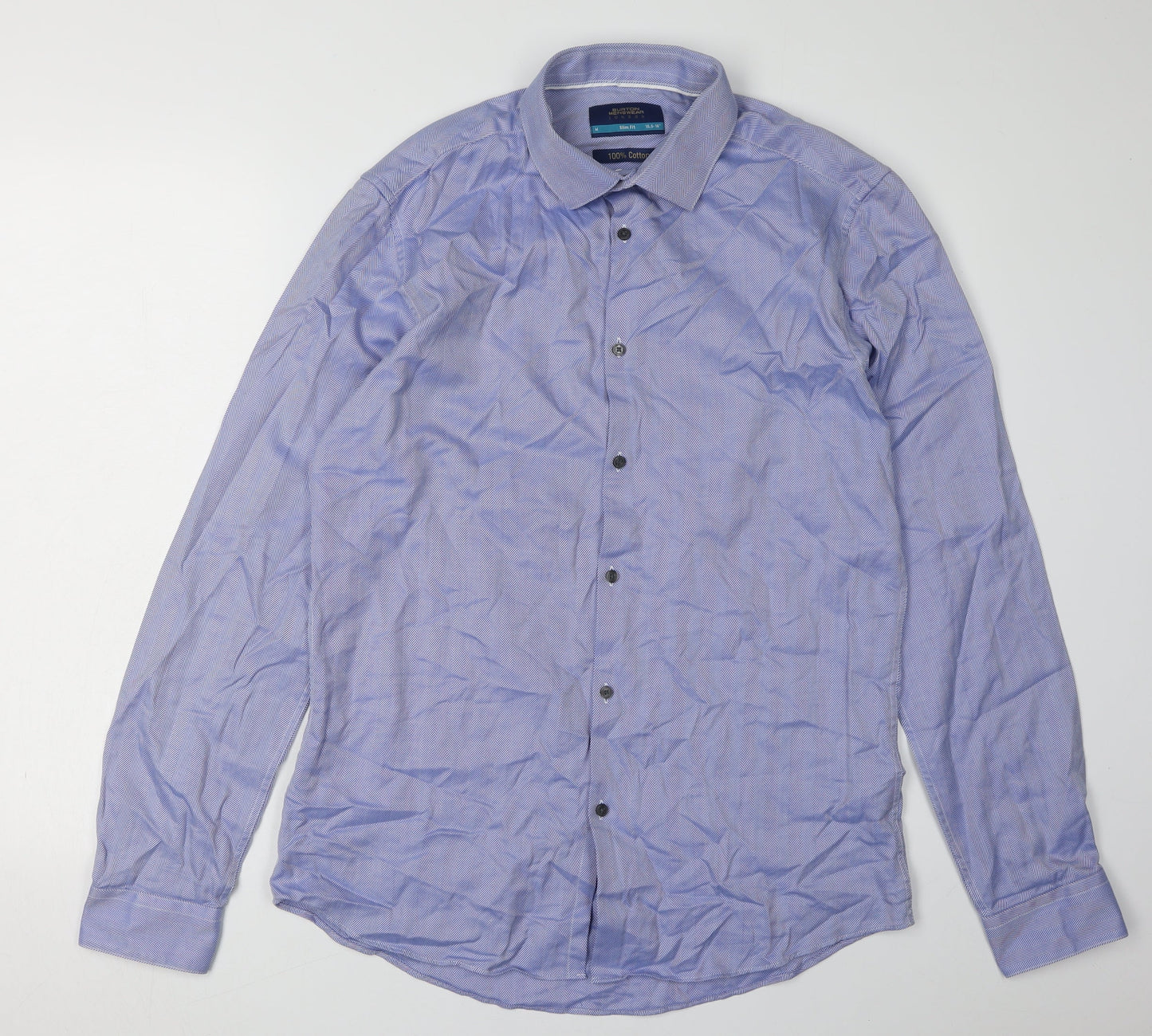 Burton Menswear London Blue Slim Fit M Shirt