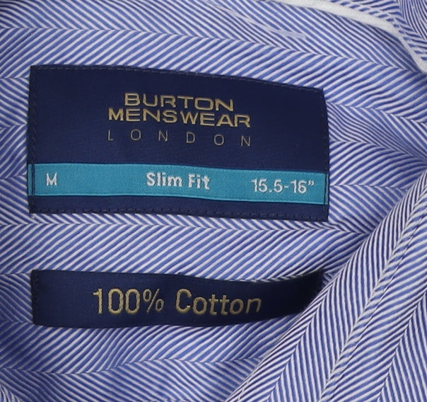 Burton Menswear London Blue Slim Fit M Shirt