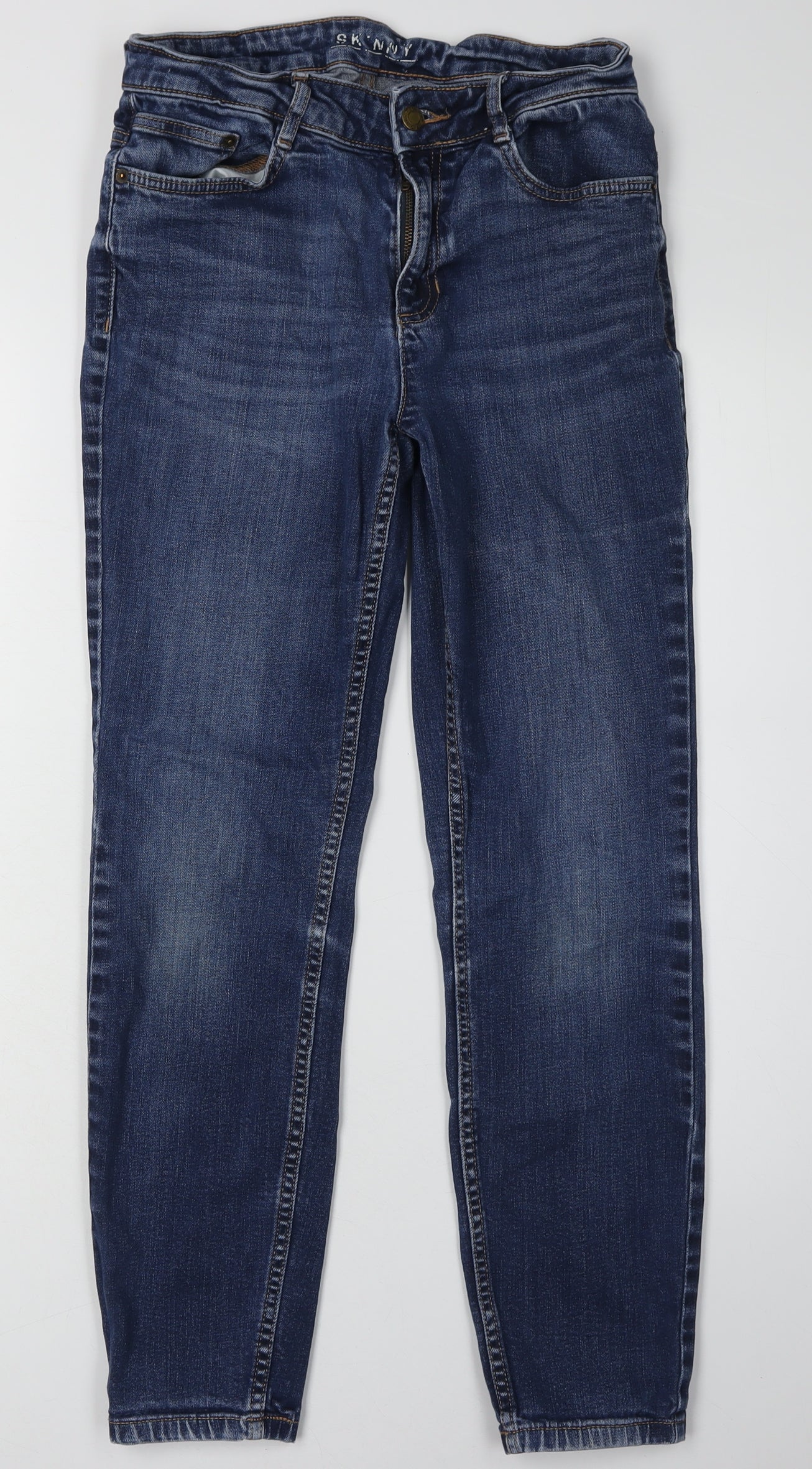 Womens UK Size 10 Marks and Spencer Regular Fit Skinny Blue Jeans