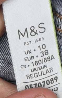 Womens UK Size 10 Marks and Spencer Regular Fit Skinny Blue Jeans
