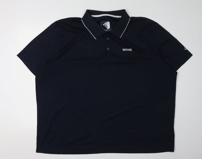Regatta Men's Black Polo Shirt 4XL - Casual Activewear