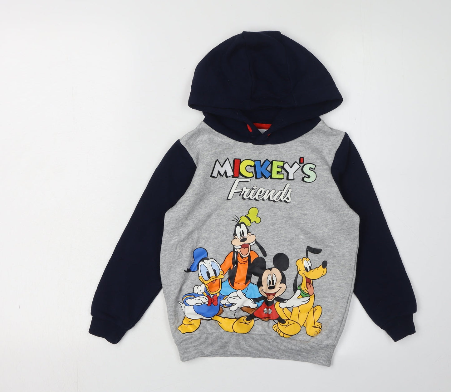 Disney Boys Grey Hoodie 4-5Y Mickey & Friends