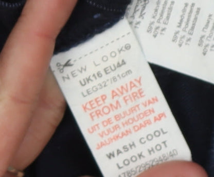 New Look Women's Blue Skinny Jeans Size 16