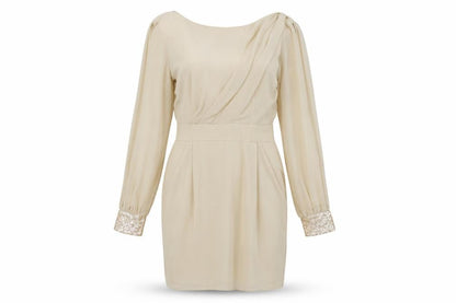 River Island Women's Beige Sheath Dress, Size 10
