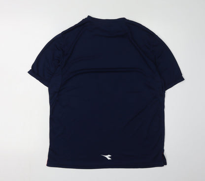 Diadora Men's Blue T-Shirt M Gym & Training Top