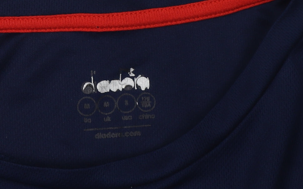 Diadora Men's Blue T-Shirt M Gym & Training Top