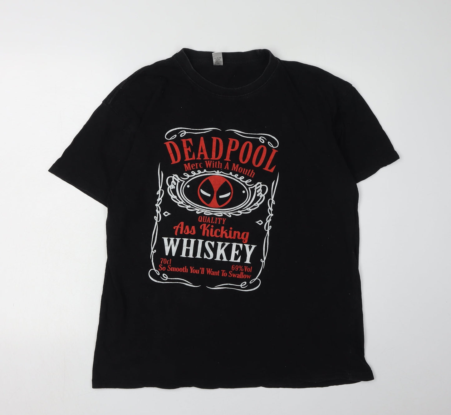 Mens UK Size XL Club Black  T-Shirt