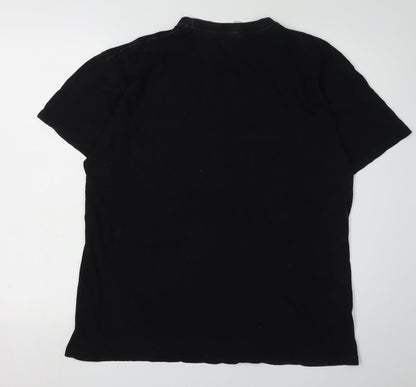 Mens UK Size XL Club Black  T-Shirt
