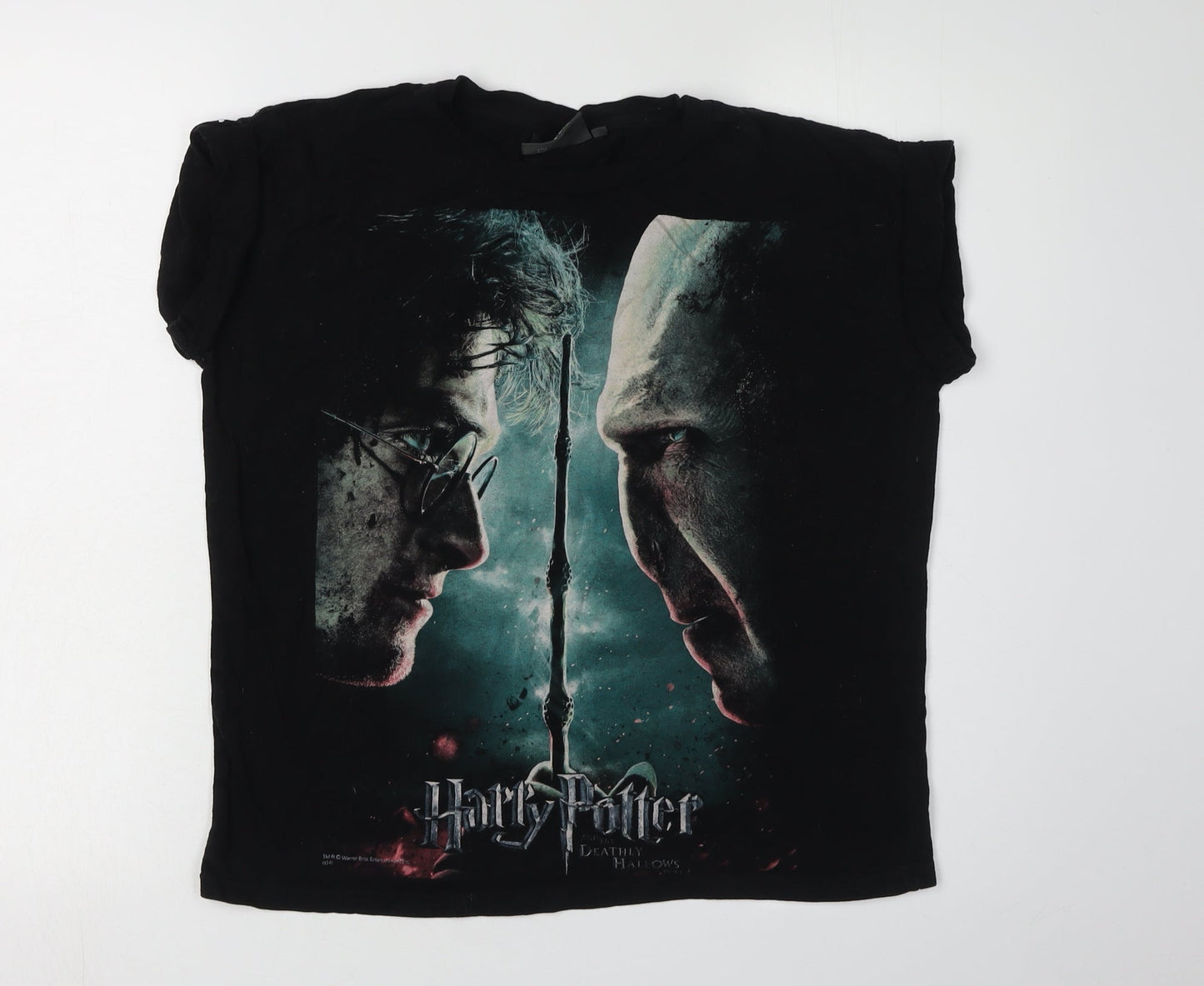 Unisex Adults UK Size 12 Harry Potter Black  T-Shirt
