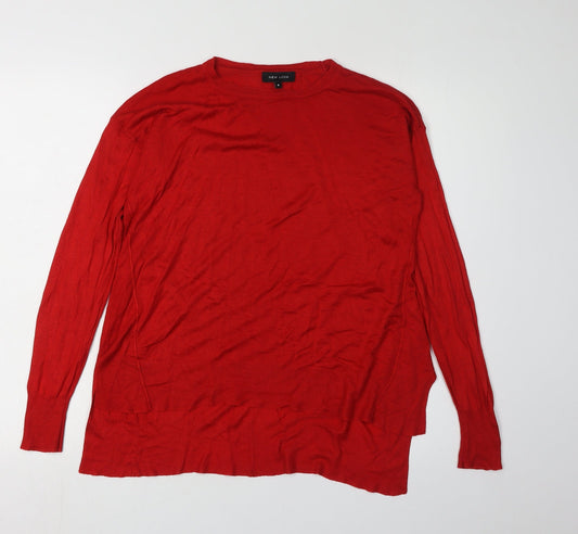 Womens UK Size 8 New Look Red Pullover Jumper