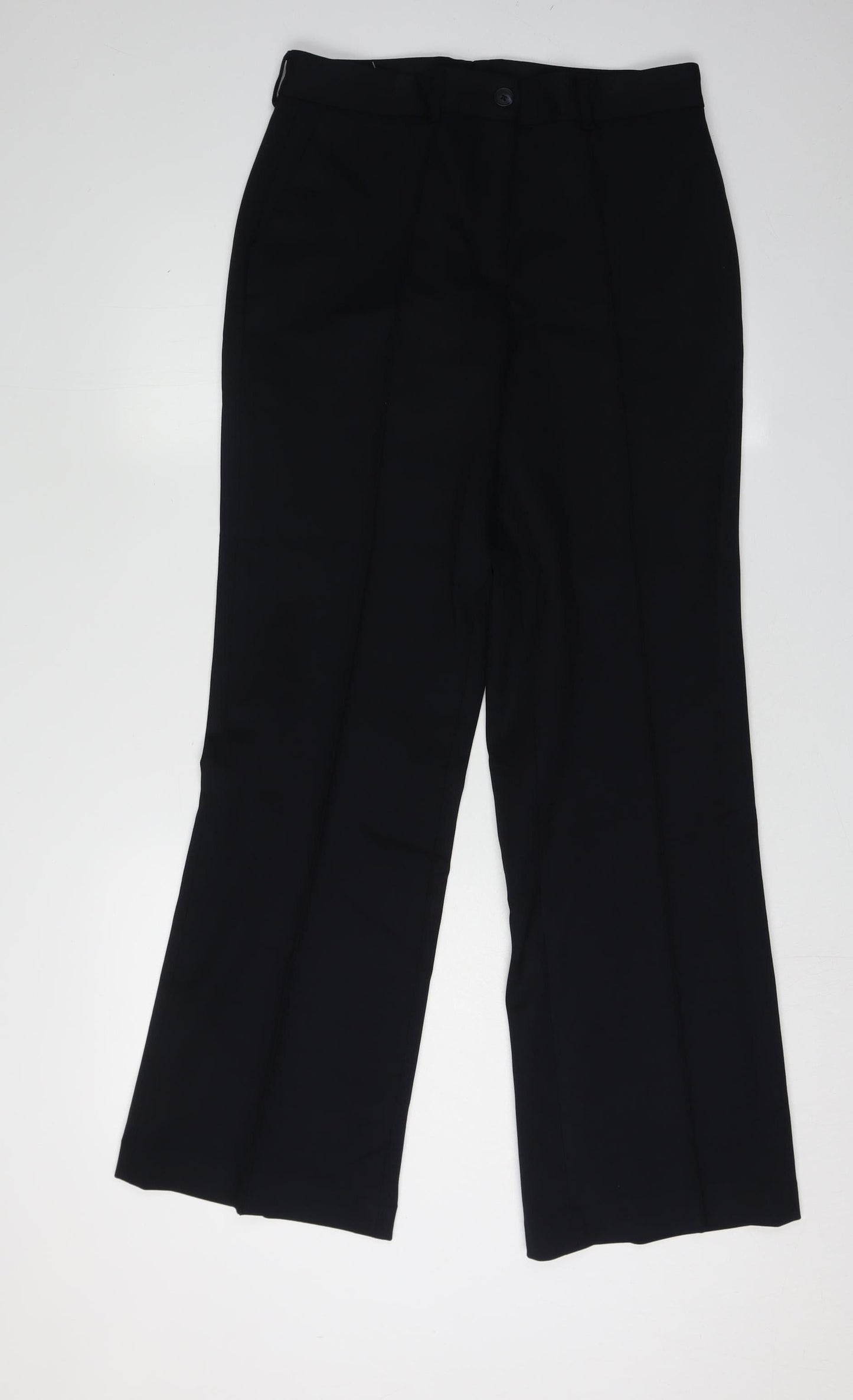 Womens UK Size 12 John Lewis & Partners Regular Fit Dress Pants Black Trousers
