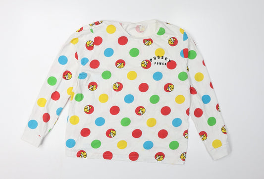 George Teens Multicoloured Pudsey Polka Dot T-Shirt Size 12