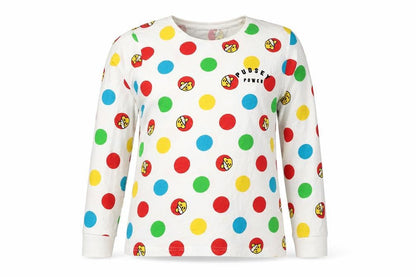 Front view of George Teens Multicoloured Pudsey Polka Dot T-Shirt, size 12