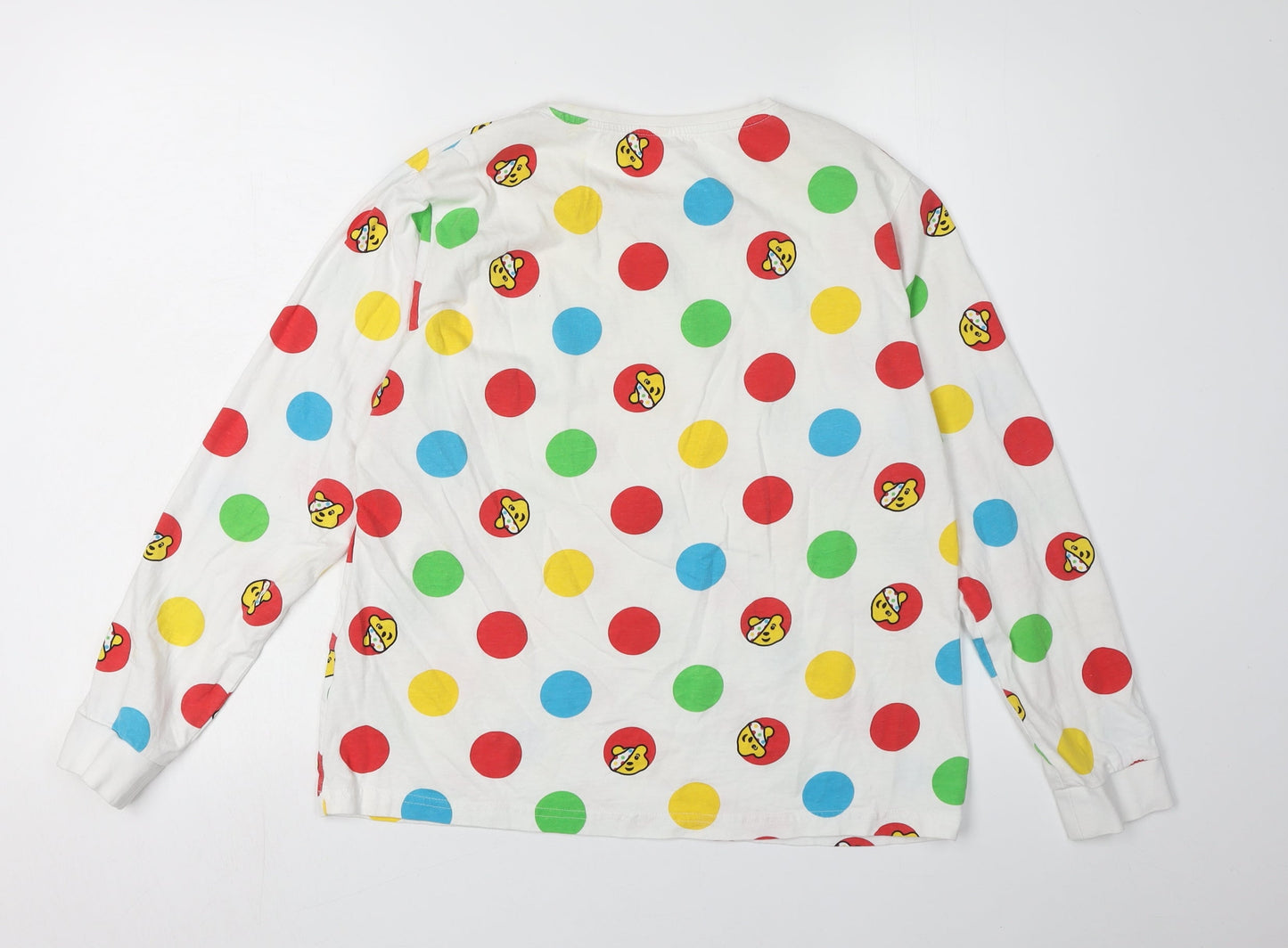 George Teens Multicoloured Pudsey Polka Dot T-Shirt Size 12