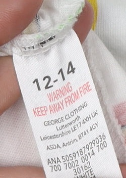 George Teens Multicoloured Pudsey Polka Dot T-Shirt Size 12