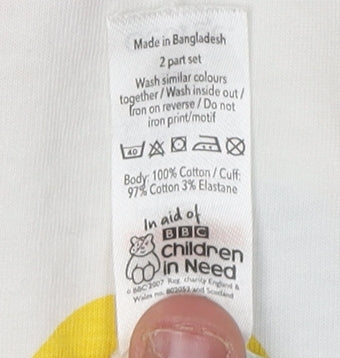 George Teens Multicoloured Pudsey Polka Dot T-Shirt Size 12