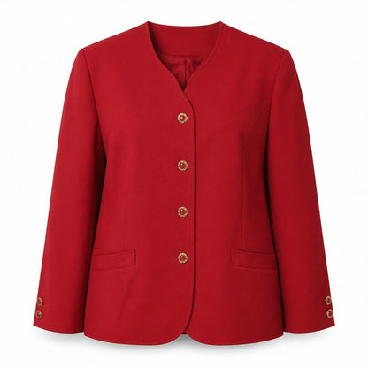 Womens UK Size 16 Eastex Regular Red Blazer