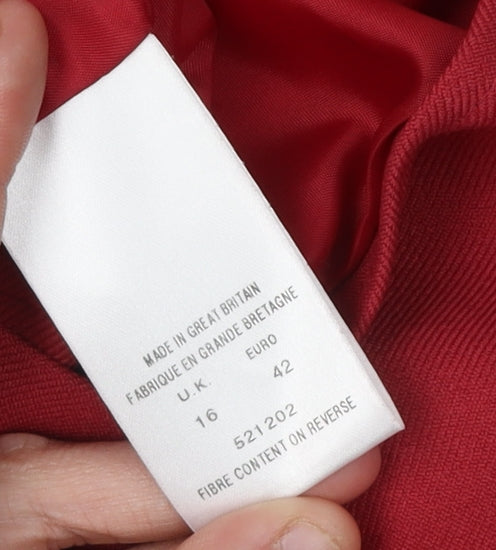 Eastex Women's Red Blazer, Size 16, Regular Fit