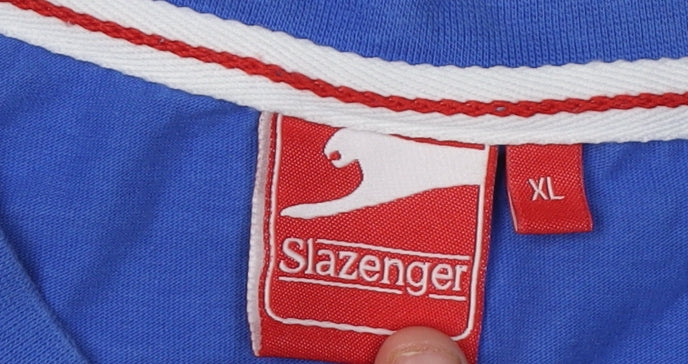 Slazenger Men's Blue XL Crew Neck T-Shirt