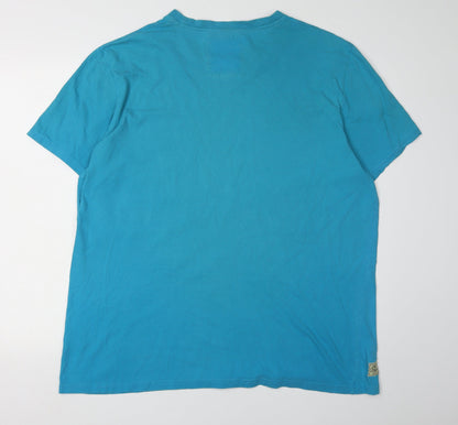 Sth Shore Men's XL Blue Retro Graphic T-Shirt