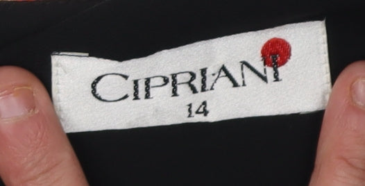 Cipriani Women's Black Suit Jacket Size 14 Polyester