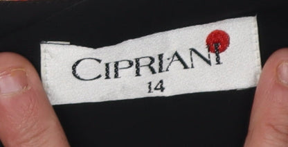 Cipriani Women's Black Suit Jacket Size 14 Polyester