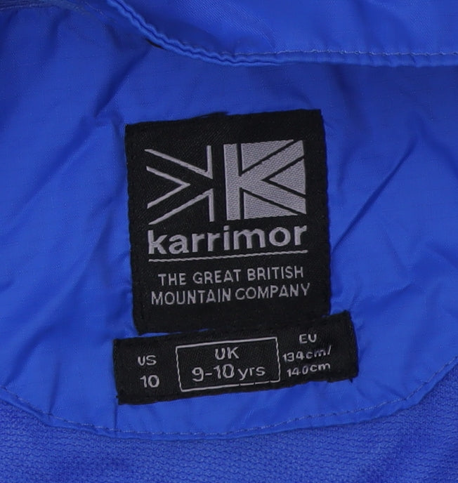 Karrimor Blue Boys Windbreaker Jacket 9-10 Years